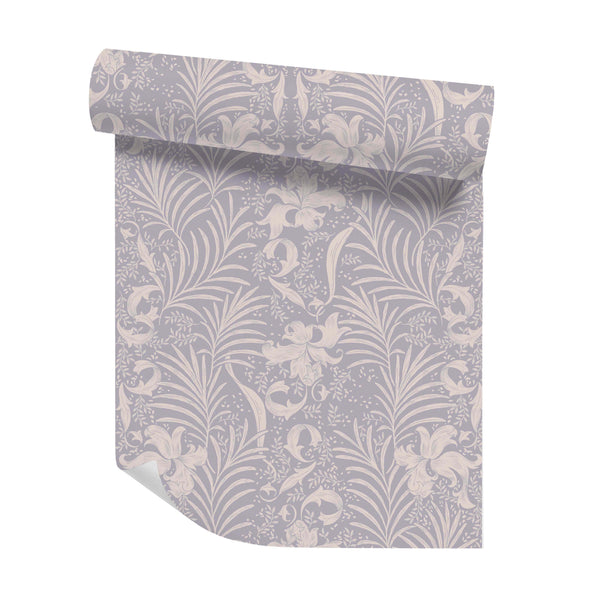 Piece of Wallpaper - Donna Floral soft lilac