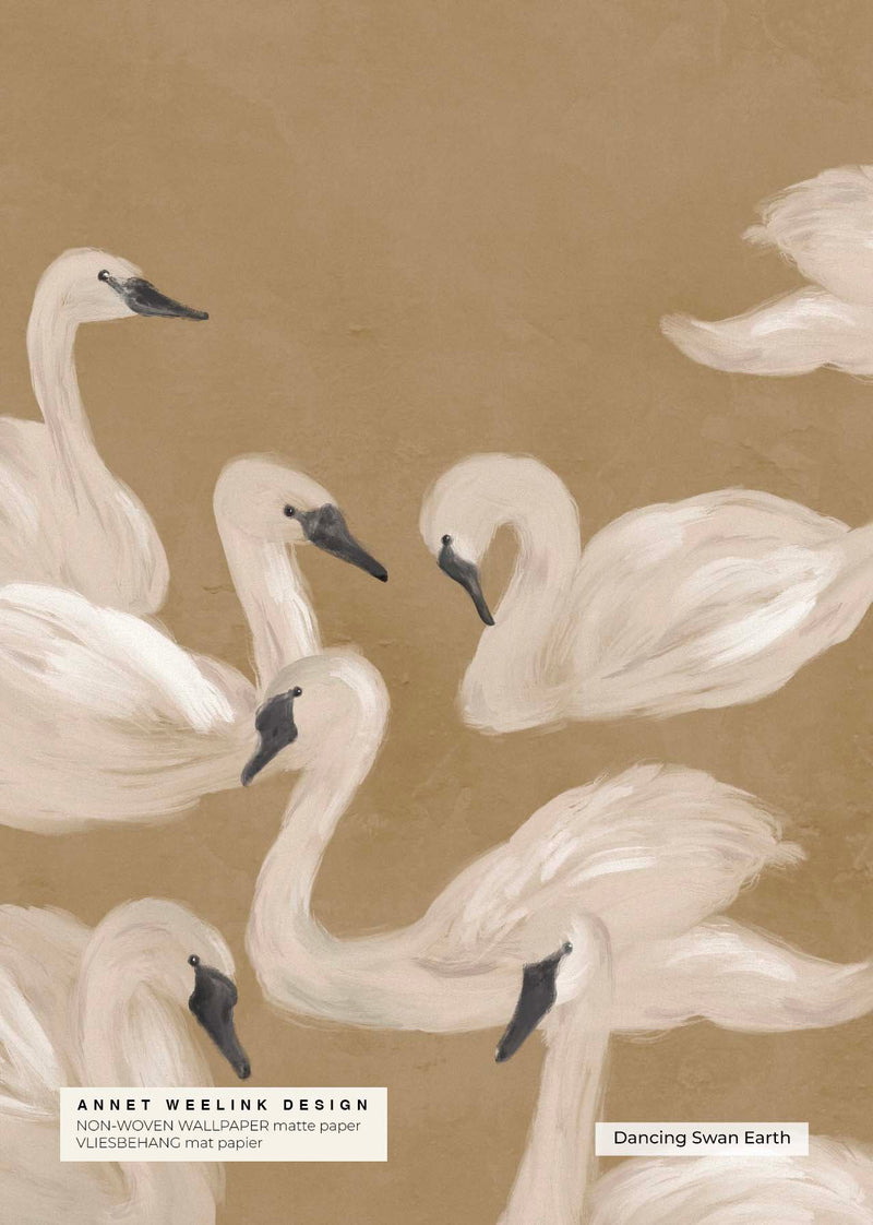 Bird Wallpaper - DANCING SWAN