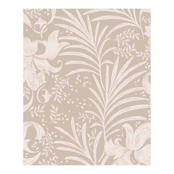 Muestra de papel pintado - Donna Floral beige