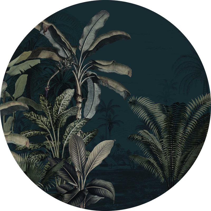 Venta Adhesivo de pared redondo - Dreamy Jungle Dark 148cm