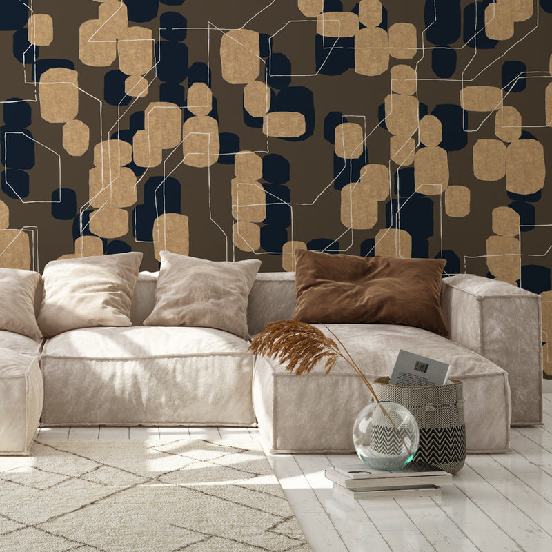 Papel pintado dorado - GOLD RUSH