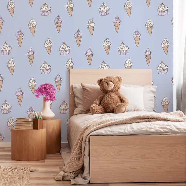 Behang op rol - Ice Cream Lilac