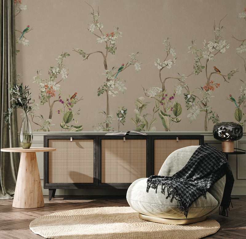 Floral Wallpaper - LUSH EDEN nude