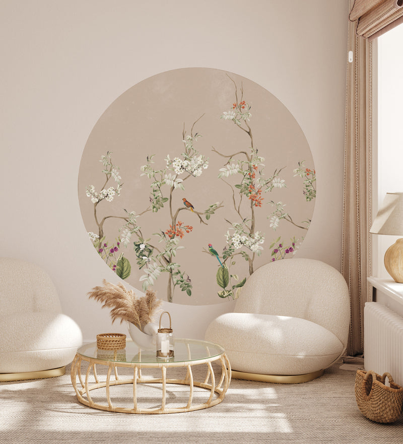 Round wall sticker - Lush Eden