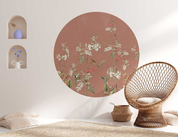 Sticker mural rond - Lush Eden Punch