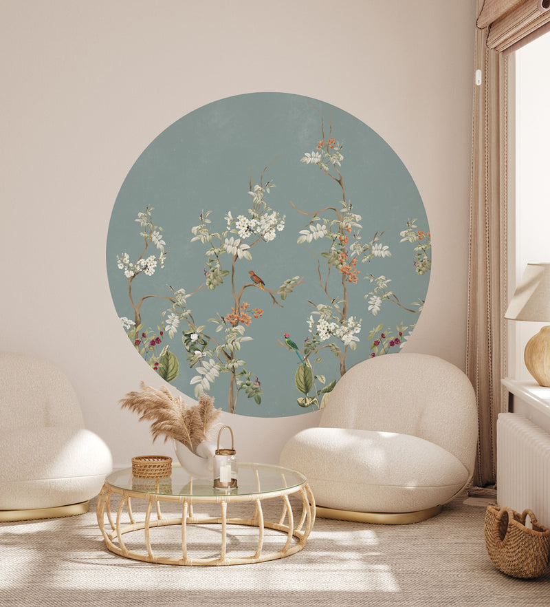 Round wall sticker - Lush Eden