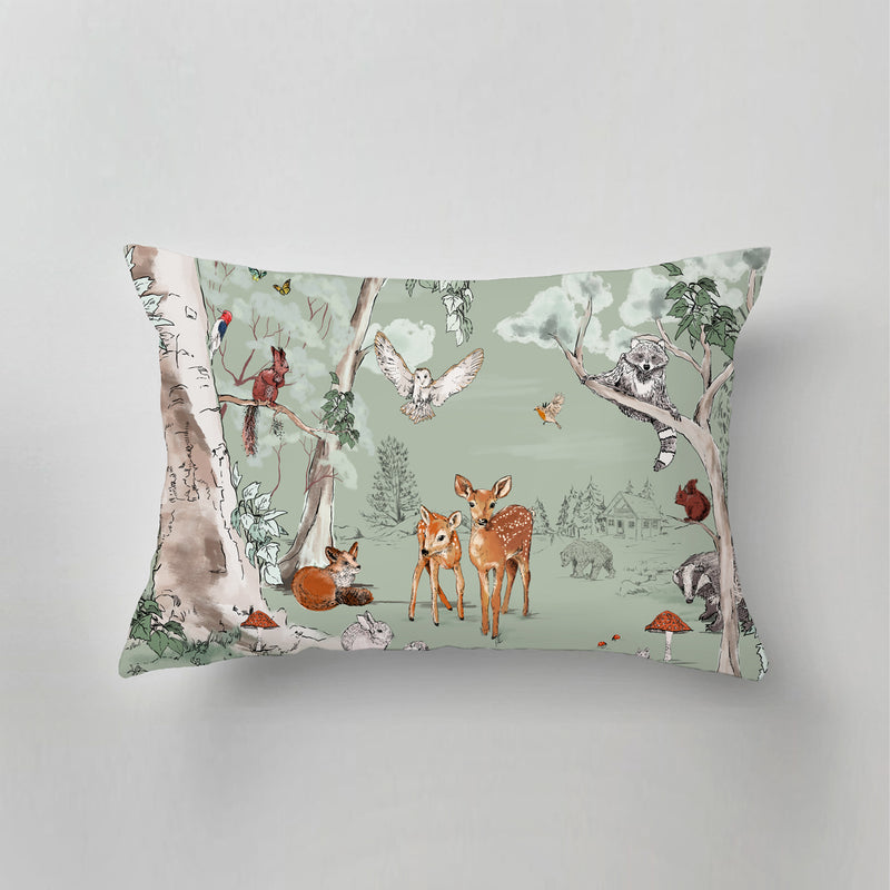 Outdoor Pillow - MAGICAL FOREST green