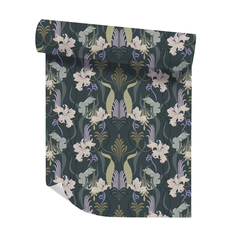 Piece of Wallpaper - Marilyn Flower lilac