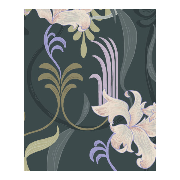 Wallpaper Sample - Marilyn Flower lilac