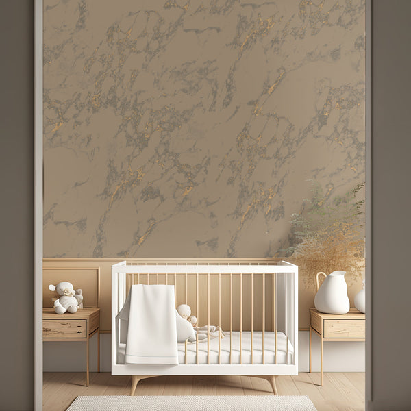 Goud Behang - MARLY MARBLE