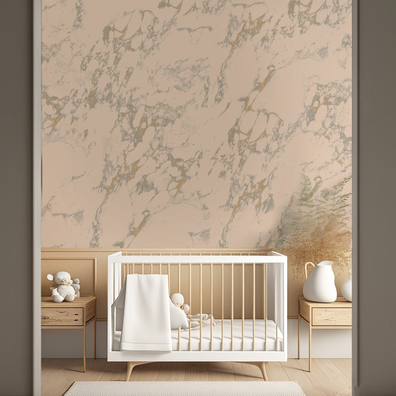 Papel pintado dorado - MARLY MARBLE