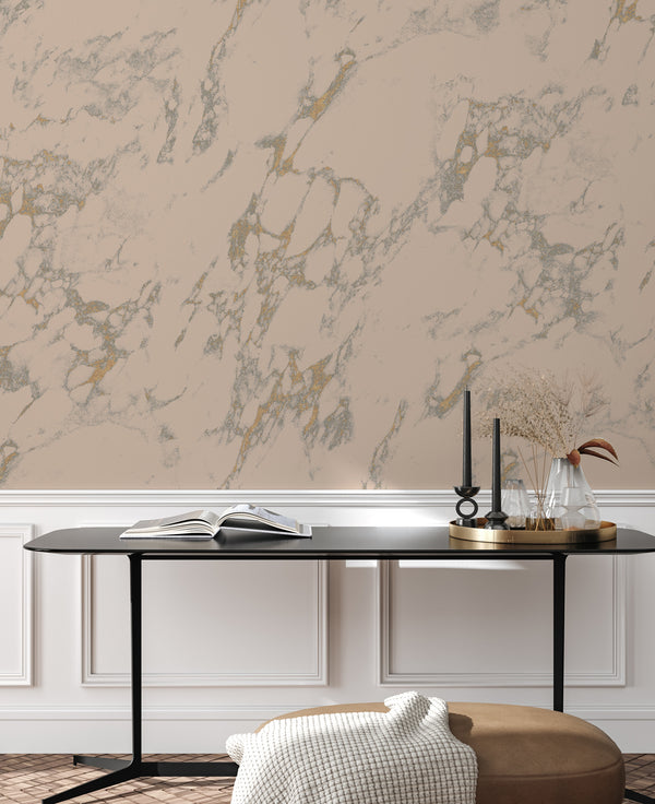 Goud Behang - MARLY MARBLE