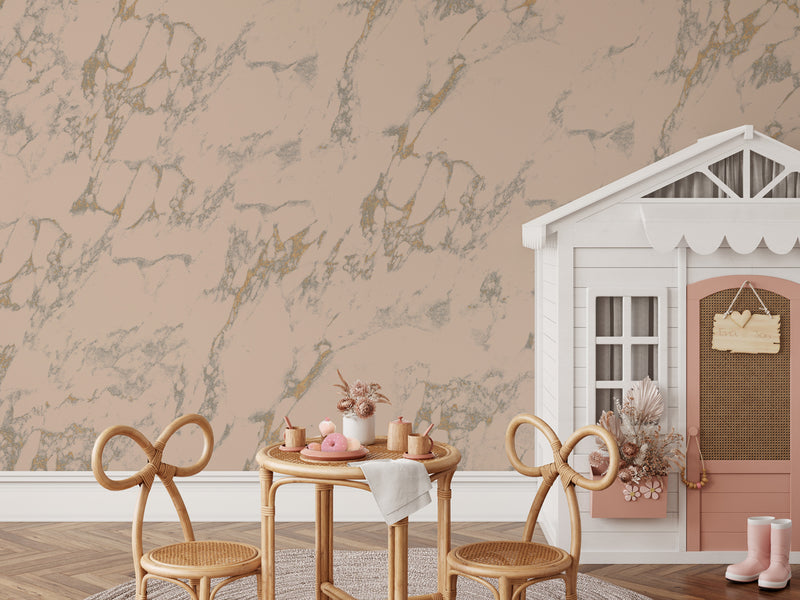 Papel pintado dorado - MARLY MARBLE