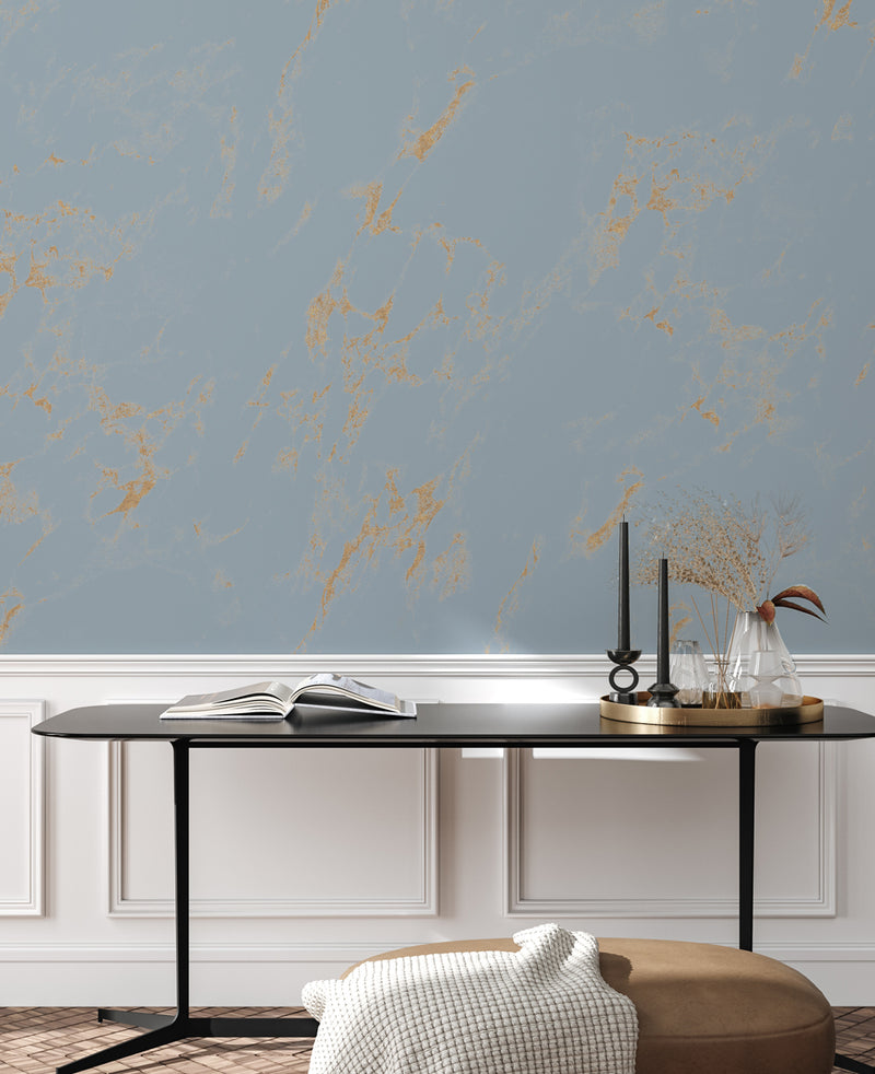 Papel pintado dorado - MARLY MARBLE