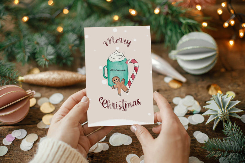 Set of 6 Christmas Postcards