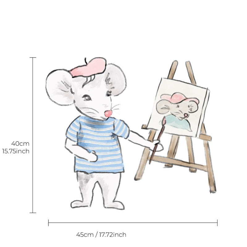 Separate Wall Sticker - Mouse Painter