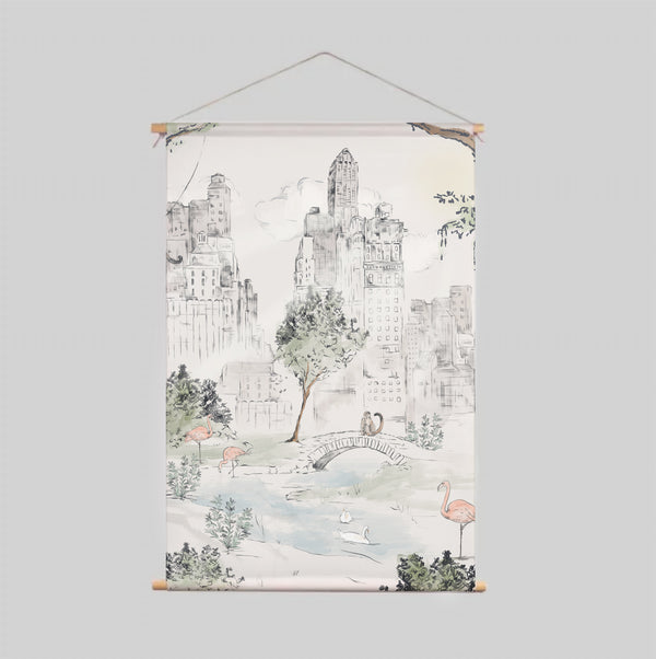 Póster textil - CENTRAL PARK Off white