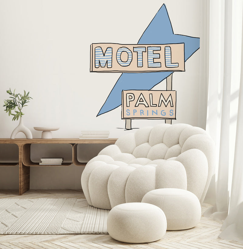 Separate Wall Sticker - Palm Spring Motel Sign