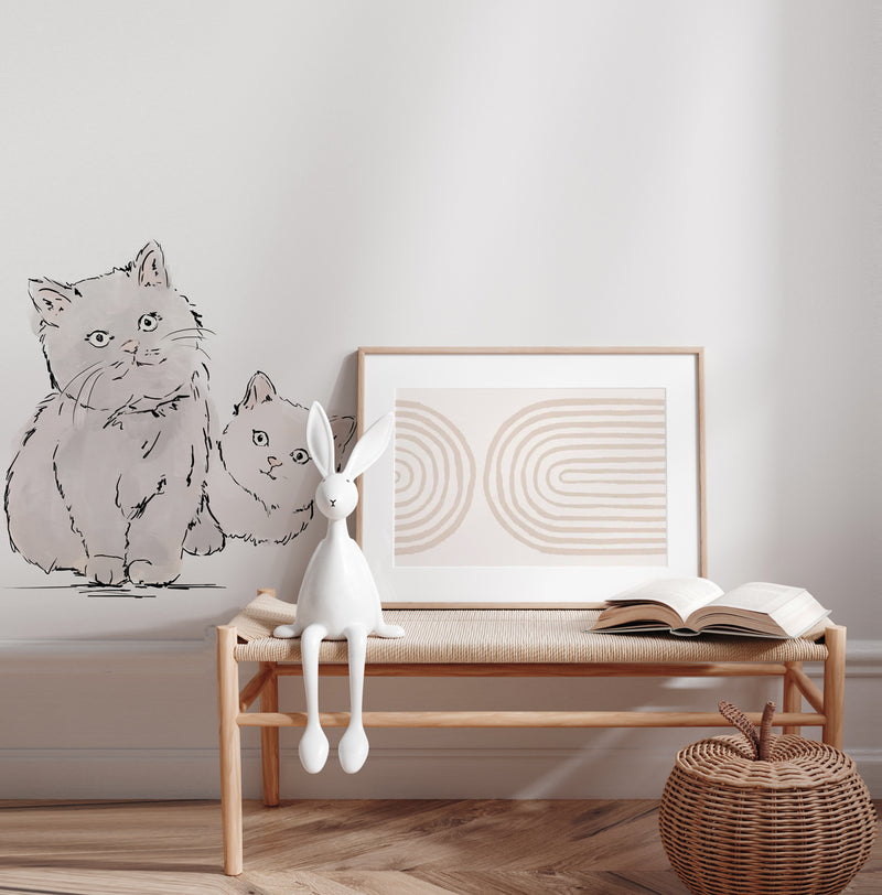 Separate Wall Sticker - Pet's Picnic Cat