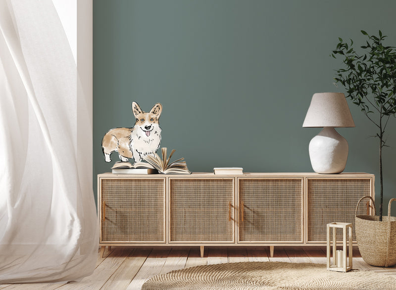 Separate Wall Sticker - Pet's Picnic Corgy