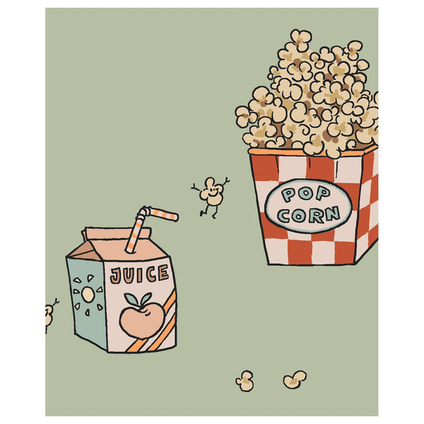 Wallpaper Sample - Popcorn Green