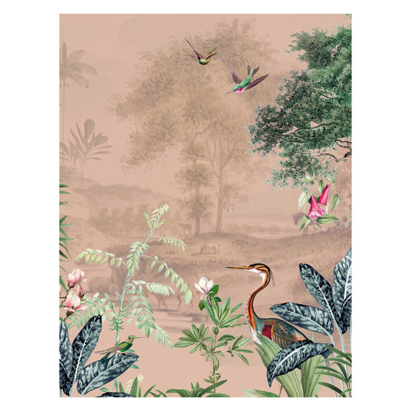 Wallpaper Sample - Scenic Landscape light blush