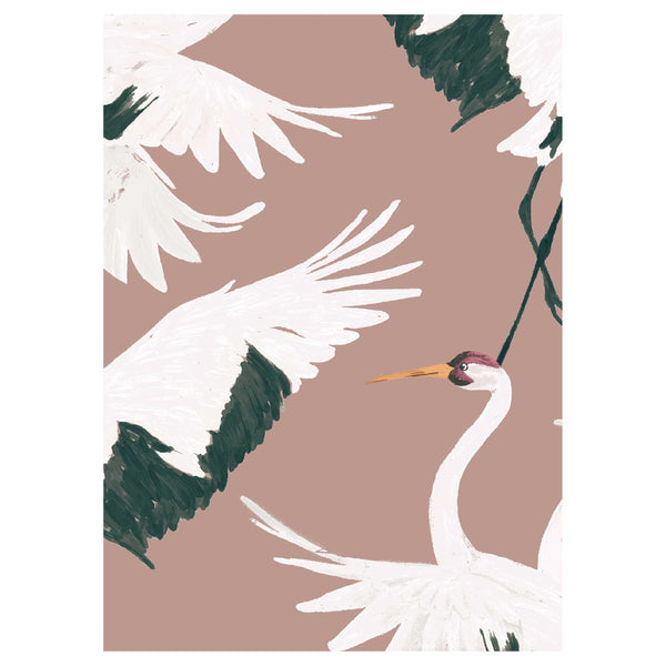 Wallpaper Sample - Stork Dark Blush