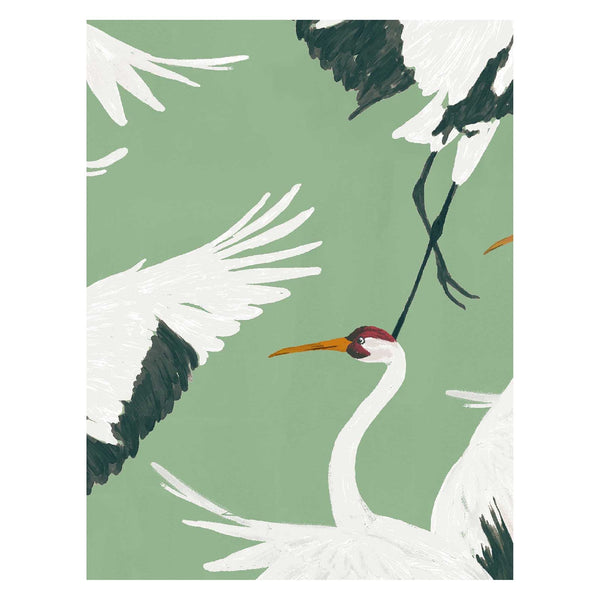 Wallpaper Sample - Stork green