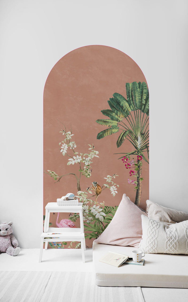 Peel and stick Arch Wallpaper Decal - Vibrant Exotics Terra