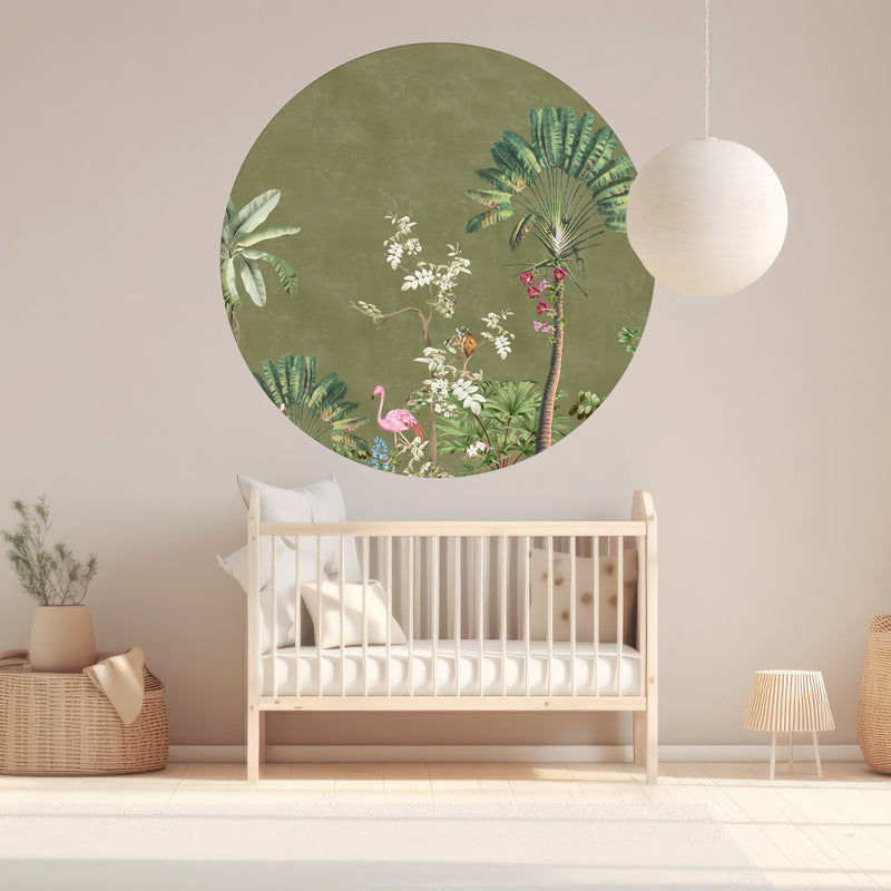 Round wall sticker - Vibrant Exotics