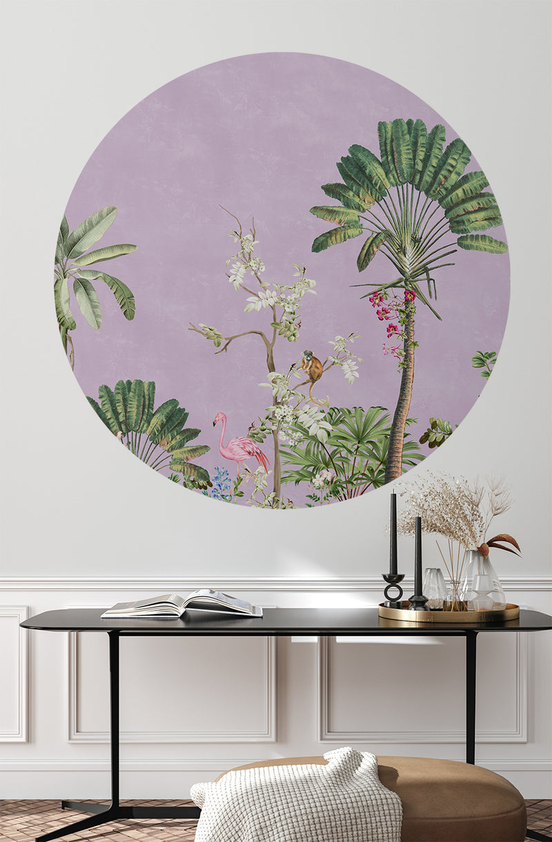 Round wall sticker - Vibrant Exotics