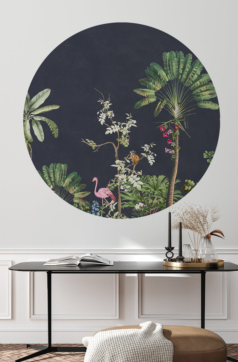 Round wall sticker - Vibrant Exotics