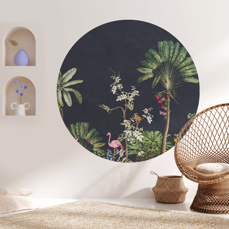 Round wall sticker - Vibrant Exotics