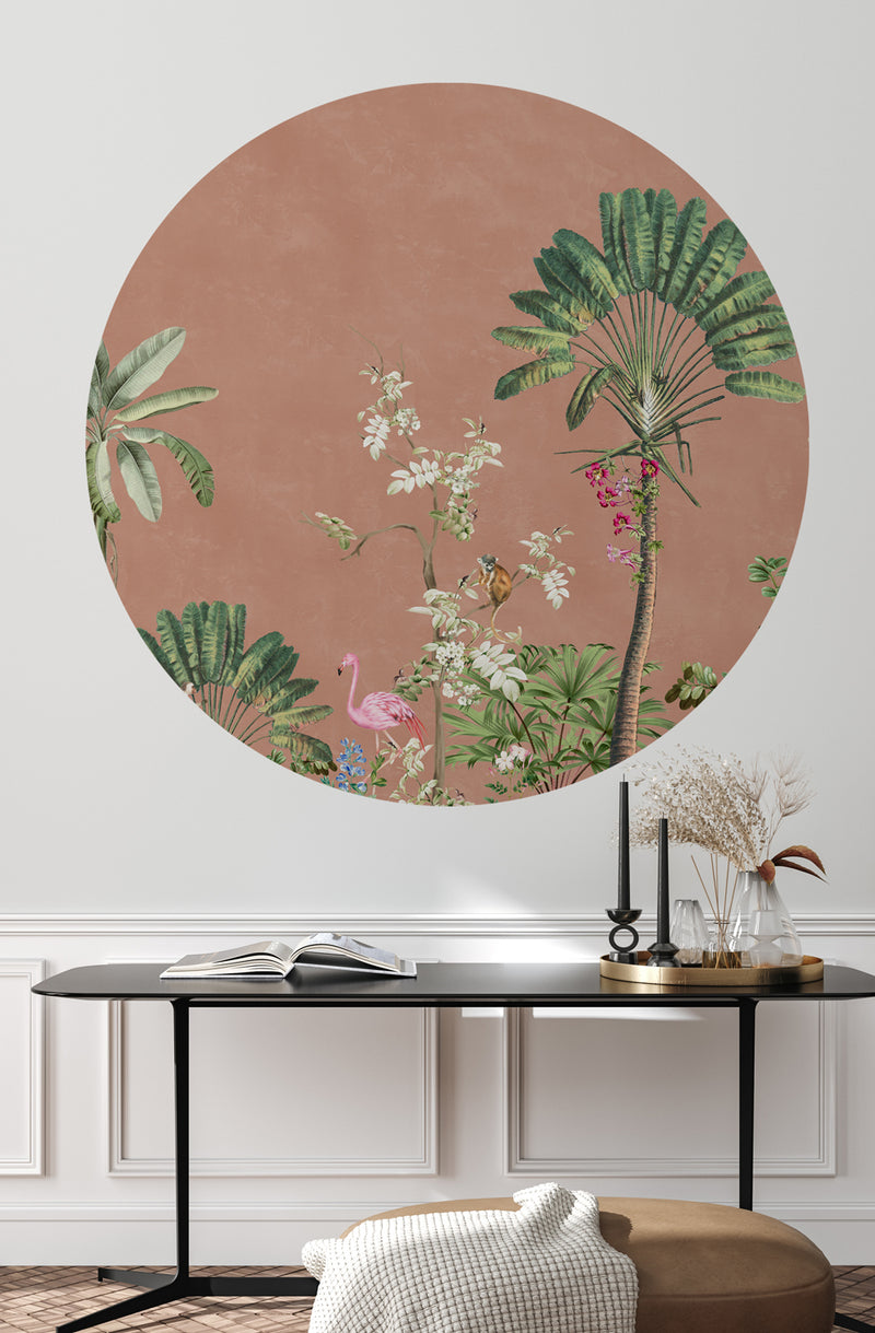 Round wall sticker - Vibrant Exotics Terra
