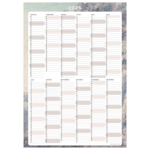 Yearly Planner 2025 - DUTCH MASTER BLUE