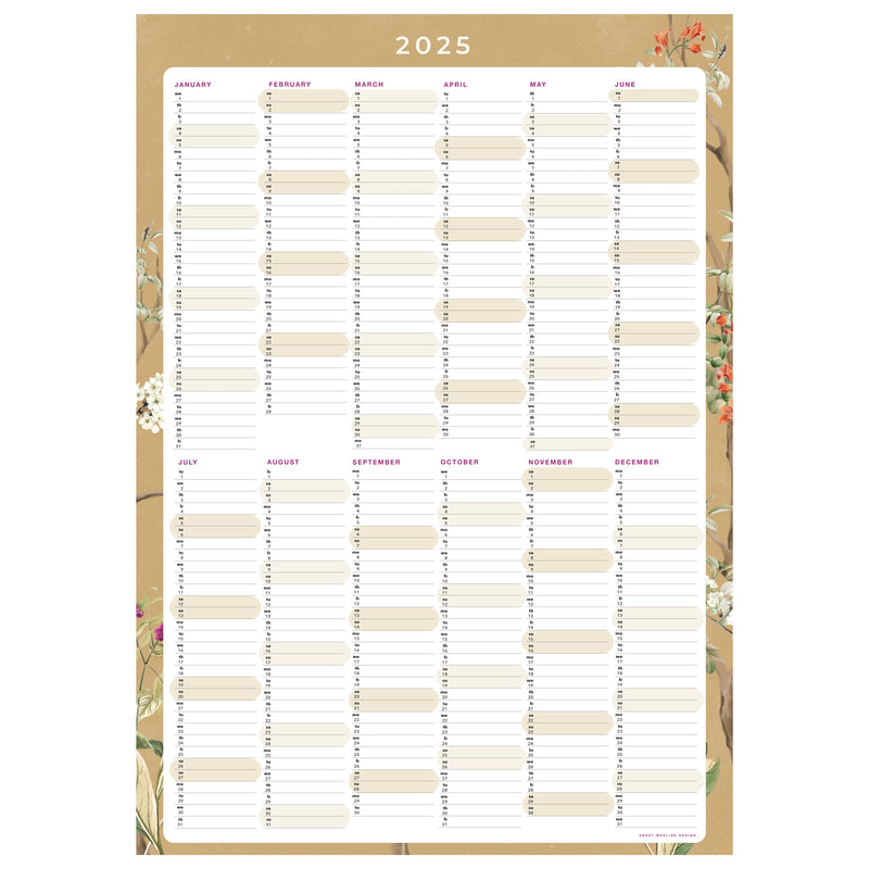 Jaarplanner 2025 - LUSH EDEN GOLD