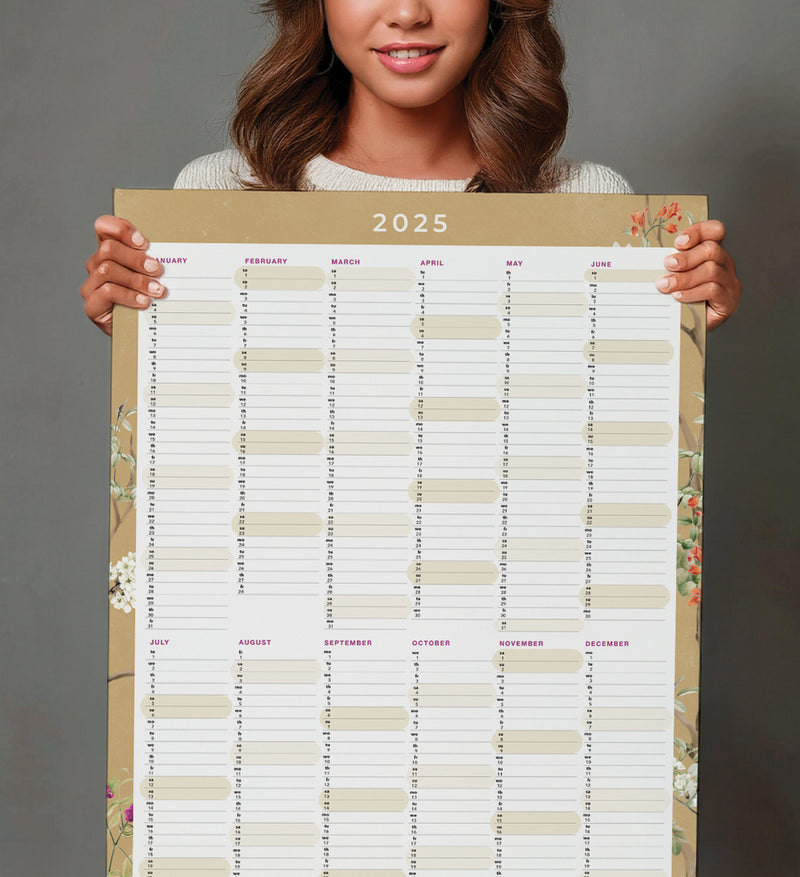 Yearly Planner 2025 - LUSH EDEN GOLD