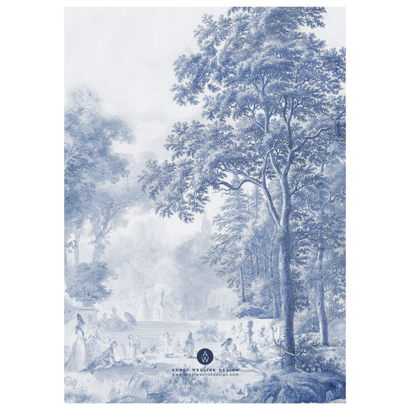 Pianificatore Annuale 2025  - ROMANTIC GARDEN BLUE