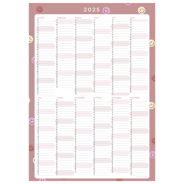 Jaarplanner 2025 - SMILEY SOFT TERRA