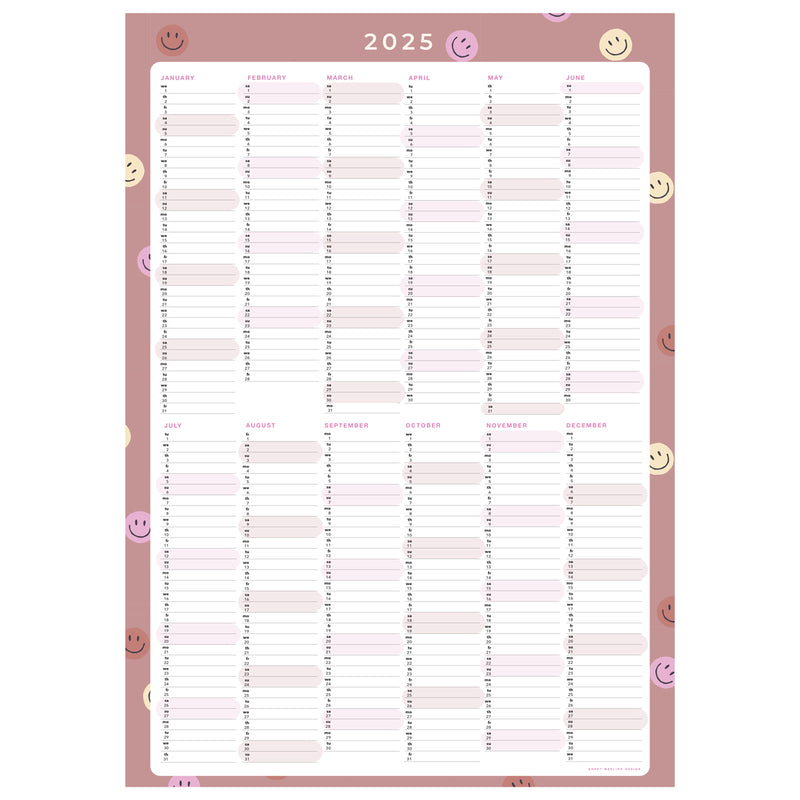 Yearly Planner 2025 - SMILEY SOFT TERRA