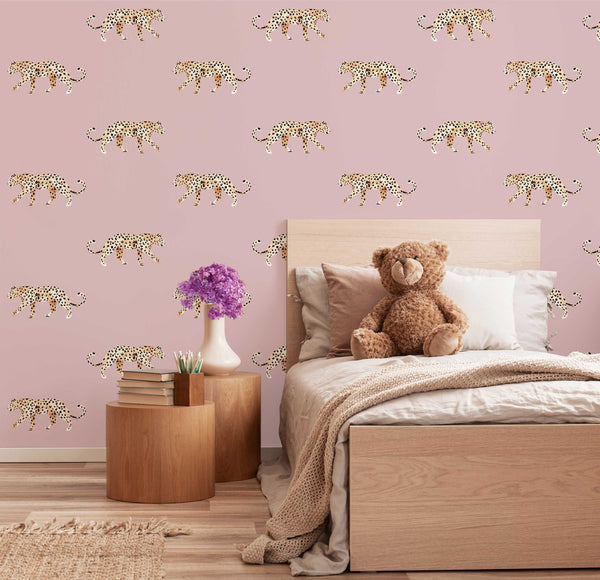 Wallpaper Sample - Leopard pink