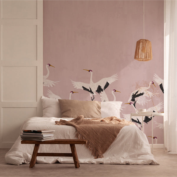 Wallpaper Sample - Stork pink