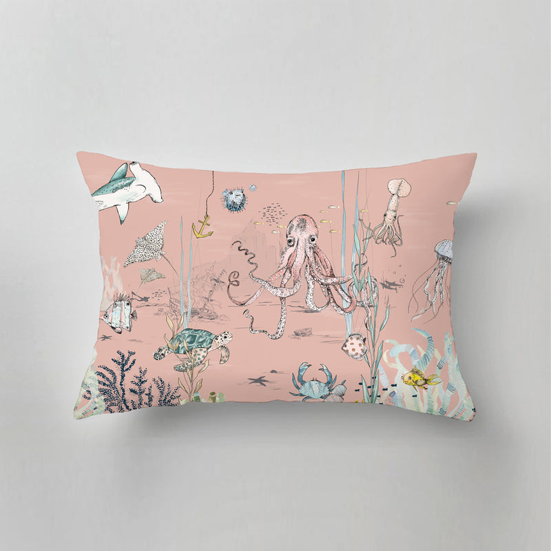 Indoor Pillow - UNDERWATER WONDERS sorbet