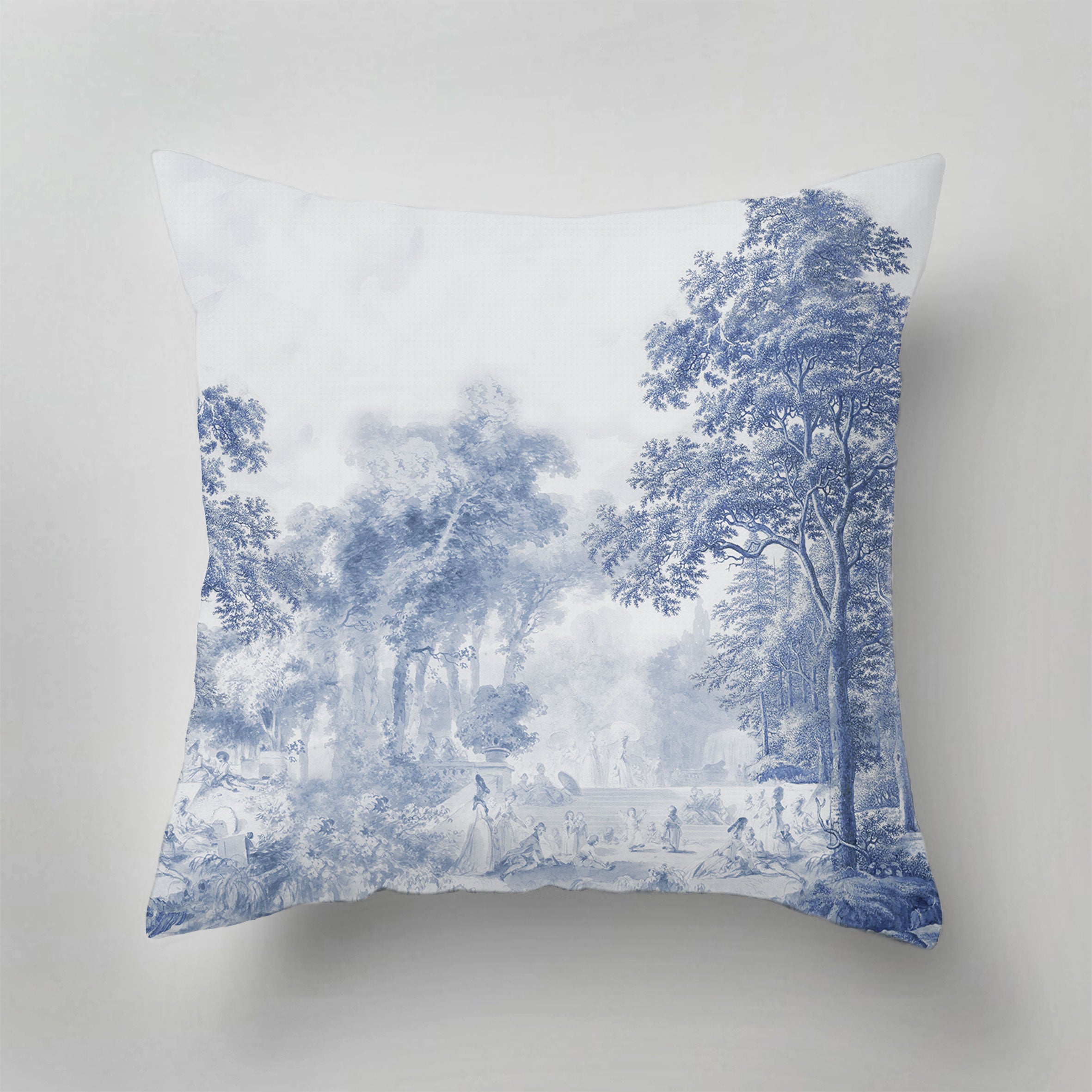 Indoor Pillow - Romantic Garden Blue – Annet Weelink Design