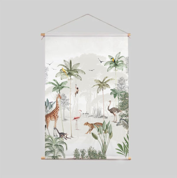 Textile Poster - Wildlife's playground